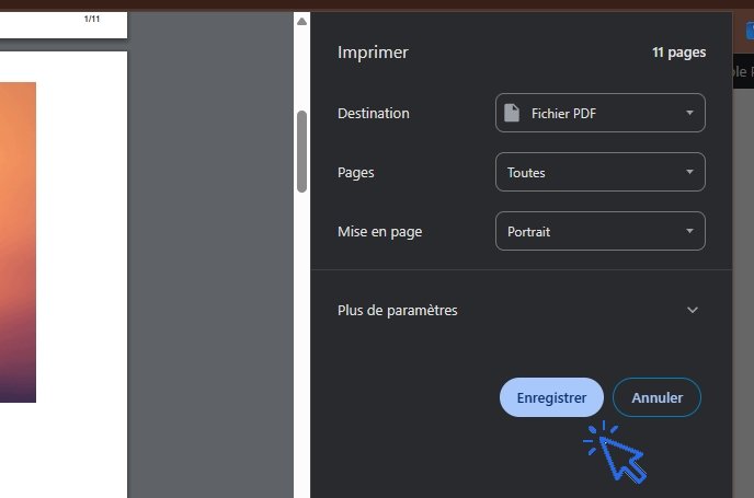 Pourquoi je n&rsquo;ai pas le bouton imprimer mais le bouton enregistrer ? Les tutos Premiers Clics